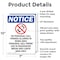 Signmission No Personal Cell Phones, 7 in W x Rectangle, Aluminum OS-2PACK-NS-A-710-V-14738 - alternate 4